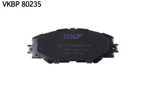 VKBP80235 Комплект гальмівних накладок, дискове гальмо SKF підбір по vin на Brocar