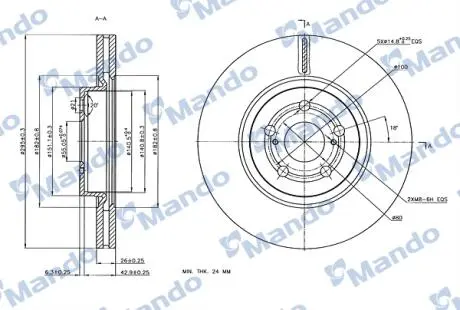 MBC035307 Автозапчасть MANDO підбір по vin на Brocar