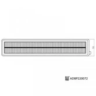 ADBP220072 Повітряний фільтр BLUE PRINT подбор по vin на Brocar