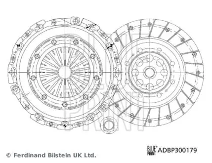 ADBP300179 Комплект зчеплення BLUE PRINT підбір по vin на Brocar