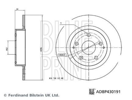 ADBP430191 Автозапчастина BLUE PRINT підбір по vin на Brocar