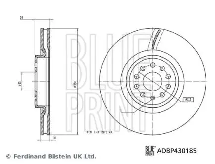 ADBP430185 Автозапчастина BLUE PRINT підбір по vin на Brocar