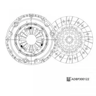 ADBP300122 Комплект зчеплення BLUE PRINT подбор по vin на Brocar