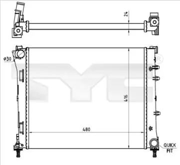 7090023R Автозапчастина TYC підбір по vin на Brocar