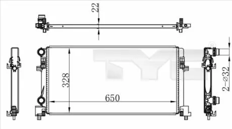 7370073 Автозапчастина TYC подбор по vin на Brocar