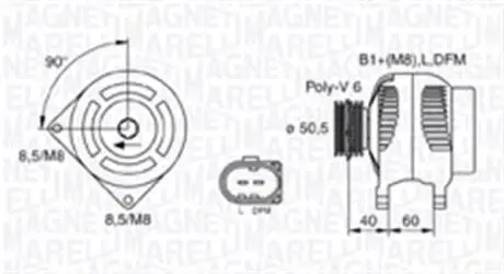 063731542010 Автозапчастина MAGNETI MARELLI підбір по vin на Brocar