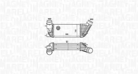 351319204260 Охолоджувач наддувального повітря MAGNETI MARELLI підбір по vin на Brocar