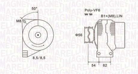 063732028010 Автозапчастина MAGNETI MARELLI підбір по vin на Brocar