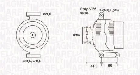 063731862010 Генератор MAGNETI MARELLI подбор по vin на Brocar