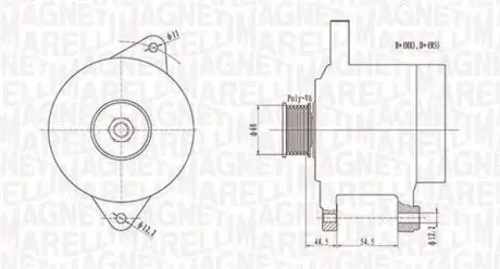 063731718010 Автозапчастина MAGNETI MARELLI підбір по vin на Brocar