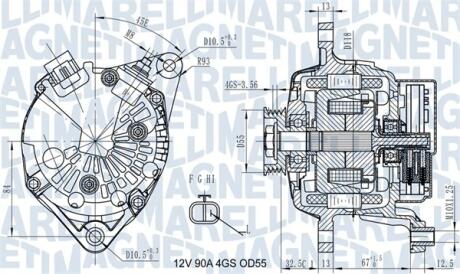 063731725010 Автозапчастина MAGNETI MARELLI підбір по vin на Brocar