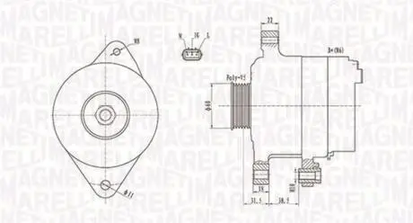 063731893010 Генератор MAGNETI MARELLI підбір по vin на Brocar