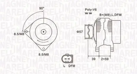 063732002010 Автозапчастина MAGNETI MARELLI підбір по vin на Brocar