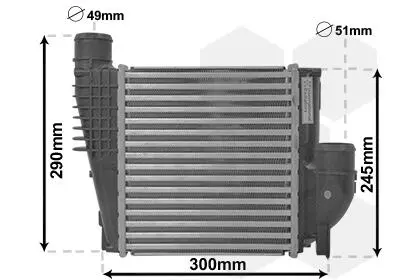 40004385 Інтеркулер CITROEN BERLINGO / PEUGEOT 3008 10/16+ (Van Wezel) VAN WEZEL підбір по vin на Brocar