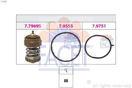 77988 Автозапчастина FACET підбір по vin на Brocar