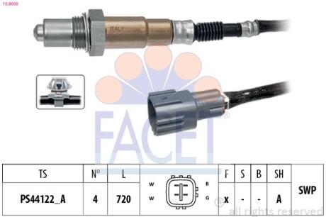 108600 Автозапчастина FACET подбор по vin на Brocar