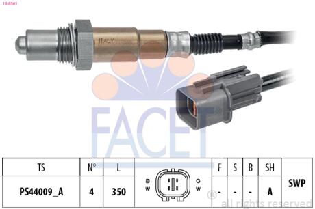 108361 Автозапчастина FACET підбір по vin на Brocar