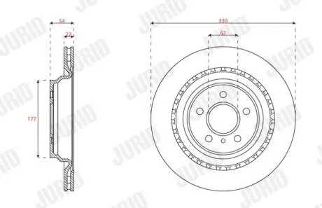 563348JC Автозапчастина JURID підбір по vin на Brocar