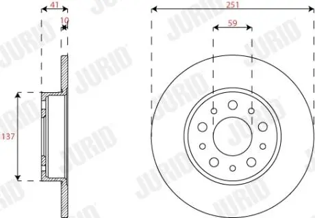 563295JC Автозапчастина JURID подбор по vin на Brocar