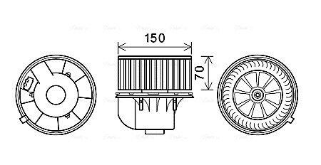 VN8354 Автозапчастина AVA COOLING підбір по vin на Brocar