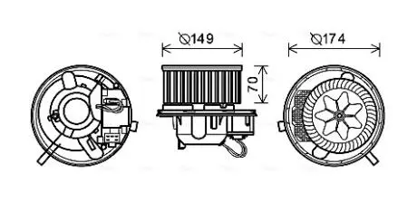 VN8339 Автозапчастина AVA COOLING підбір по vin на Brocar