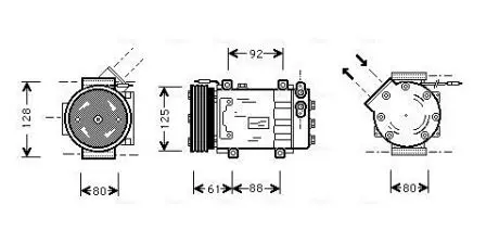 RTAK255 Автозапчастина AVA COOLING подбор по vin на Brocar