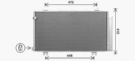 HD5325D Автозапчастина AVA COOLING підбір по vin на Brocar