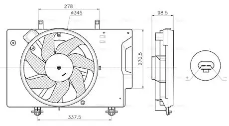 FD7709 Автозапчастина AVA COOLING підбір по vin на Brocar