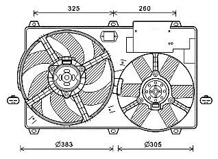 CN7554 Автозапчастина AVA COOLING подбор по vin на Brocar
