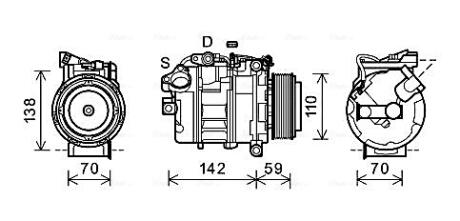 BWAK418 Автозапчастина AVA COOLING підбір по vin на Brocar