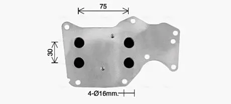 BW3621 Охолоджувач оливи AVA COOLING підбір по vin на Brocar