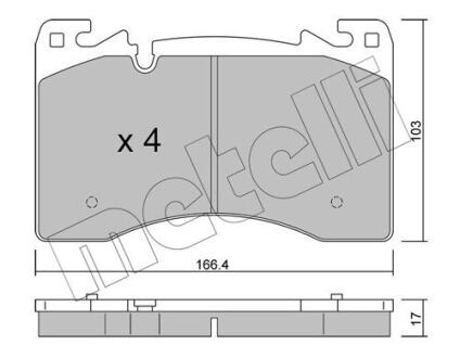 2213910 Автозапчастина METELLI підбір по vin на Brocar