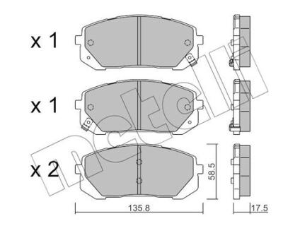 2213730 Автозапчастина METELLI підбір по vin на Brocar