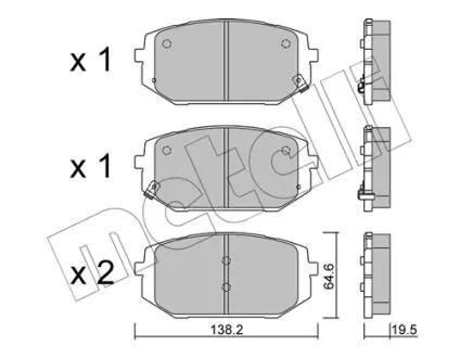 2213610 Автозапчастина METELLI підбір по vin на Brocar
