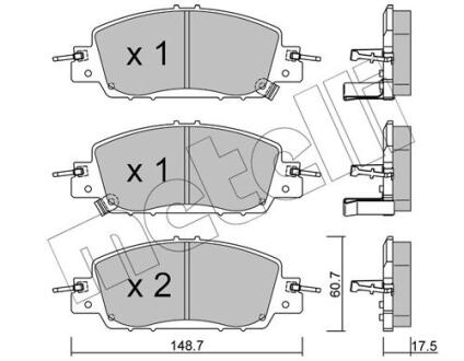 2213620 Автозапчастина METELLI підбір по vin на Brocar