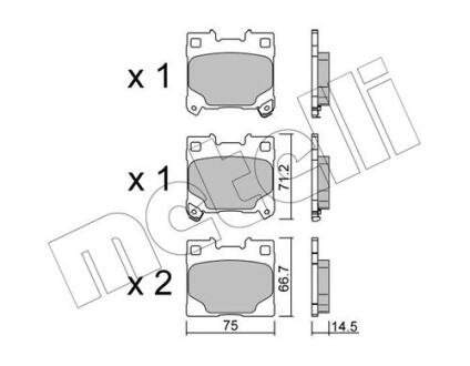 2212890 Автозапчастина METELLI підбір по vin на Brocar