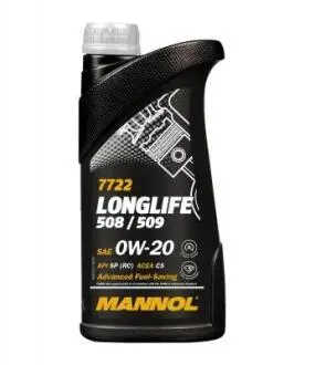 MN77221 Моторне Масло 0W20 SCT/MANNOL підбір по vin на Brocar