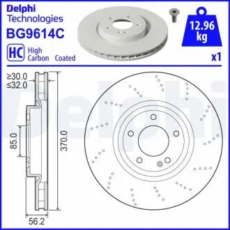 BG9614C Автозапчастина DELPHI підбір по vin на Brocar
