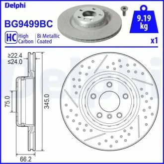 BG9499BC Автозапчастина DELPHI подбор по vin на Brocar