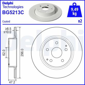 BG5213C Автозапчастина DELPHI підбір по vin на Brocar