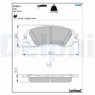 LP3871 Автозапчастина DELPHI підбір по vin на Brocar