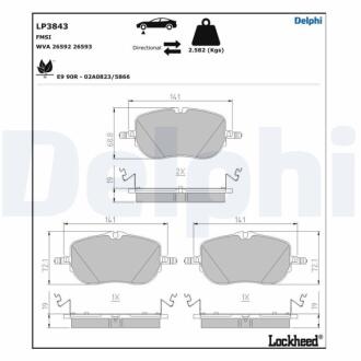 LP3843 Автозапчастина DELPHI підбір по vin на Brocar