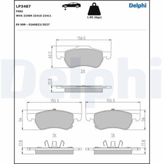 LP3487 Автозапчастина DELPHI підбір по vin на Brocar