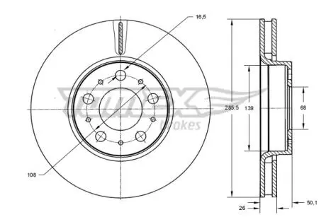 TX7143 Автозапчастина TOMEX підбір по vin на Brocar