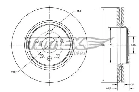 TX7414 Автозапчастина TOMEX підбір по vin на Brocar