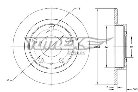 TX7158 Автозапчастина TOMEX підбір по vin на Brocar