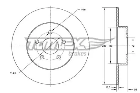 TX7146 Автозапчастина TOMEX подбор по vin на Brocar