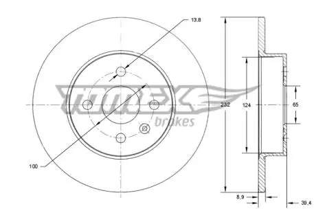 TX7163 Автозапчастина TOMEX подбор по vin на Brocar