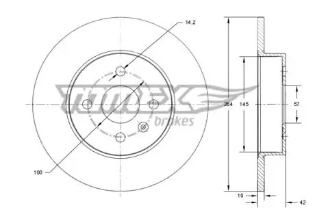 TX7208 Автозапчастина TOMEX підбір по vin на Brocar