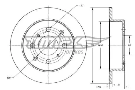 TX7232 Автозапчастина TOMEX підбір по vin на Brocar